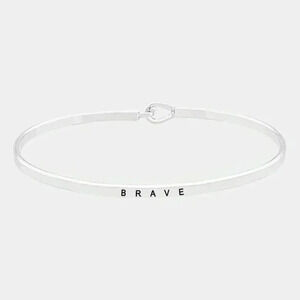 Brave Message Bracelet